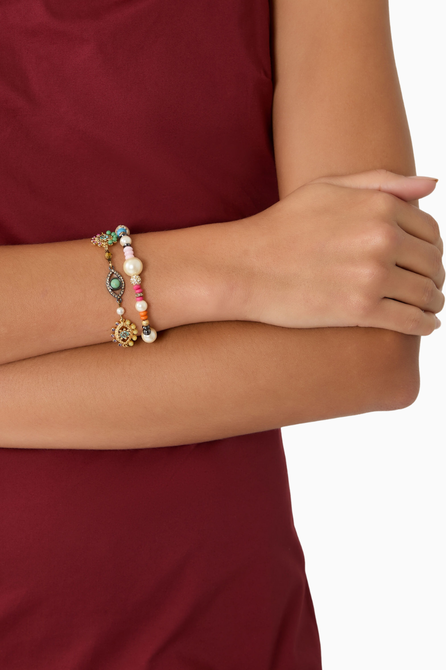 Multi-Strand Eye Bileklik, Pirinç-Kristal