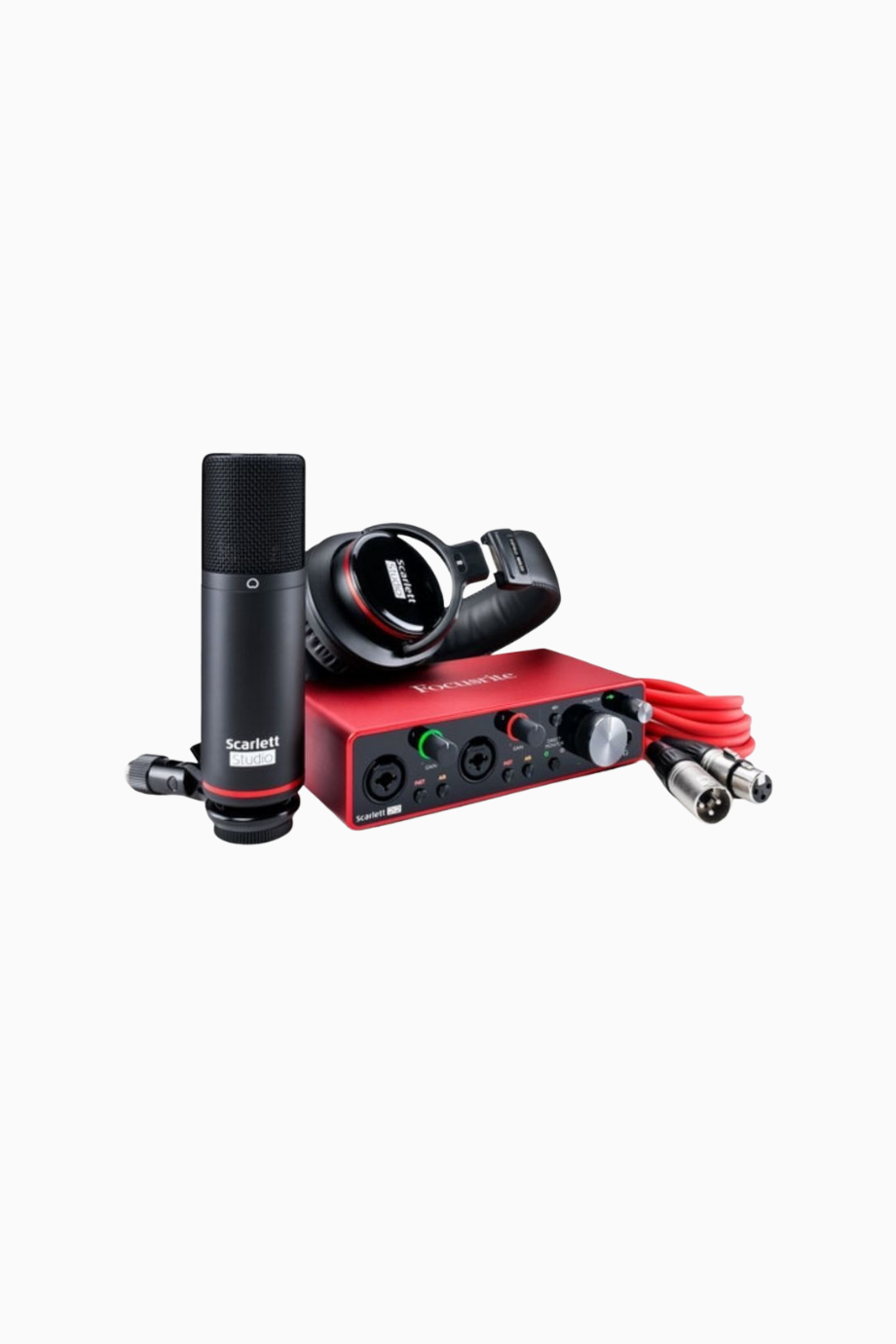 Scarlett 2i2 Studio 3. Nesil Stüdyo Kiti, Mic-Headphones