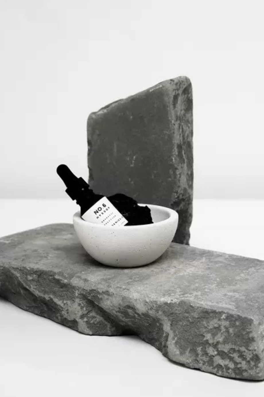 No.6 Hyssop Concrete Bowl Diffuser Set 142g, Lüks Aromatik Ev Difüzörü