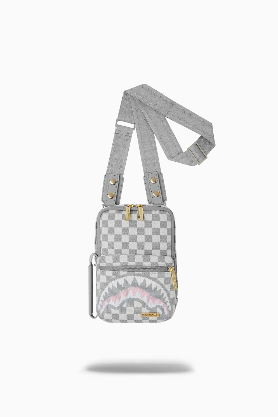 Knit Sharks in Paris Cream OG Sling, Lüks Örgü Unisex Omuz Çantası, Sınırlı Sayıda