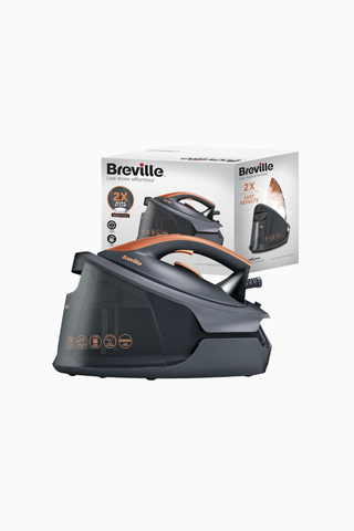 DiamondXpress 2400W Steam Generator Ütü 1.5L Su Tankı Gri-Rose Gold