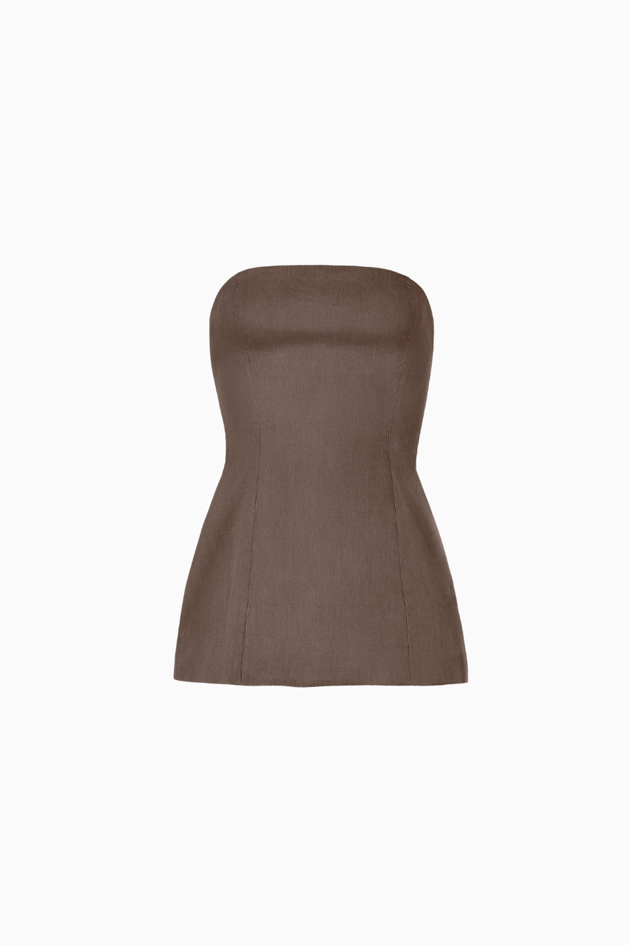 Strapless Linen A-Line Bodice Kadın Üst