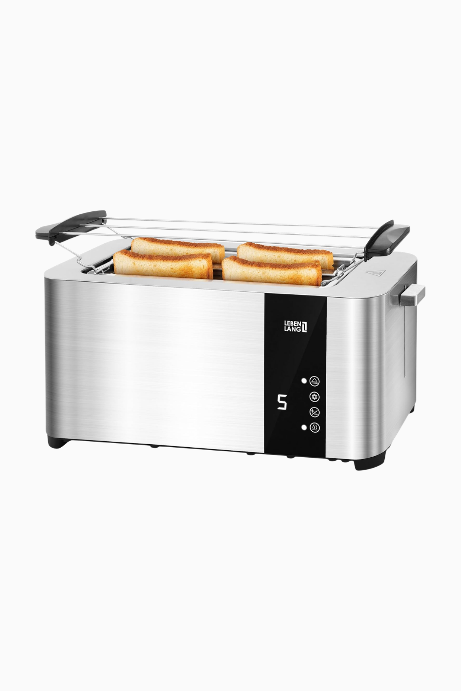 4 Dilim Uzun Yuvalı Dokunmatik Ekmek Kızartma Makinesi 1400W