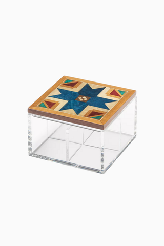 Voice of AYA Accessory Box, Deri ve Ceviz Ahşap