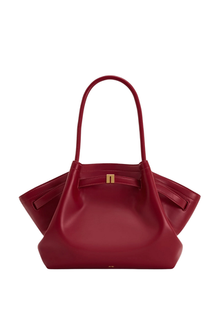 Bordo Orta Boy Tote Çanta