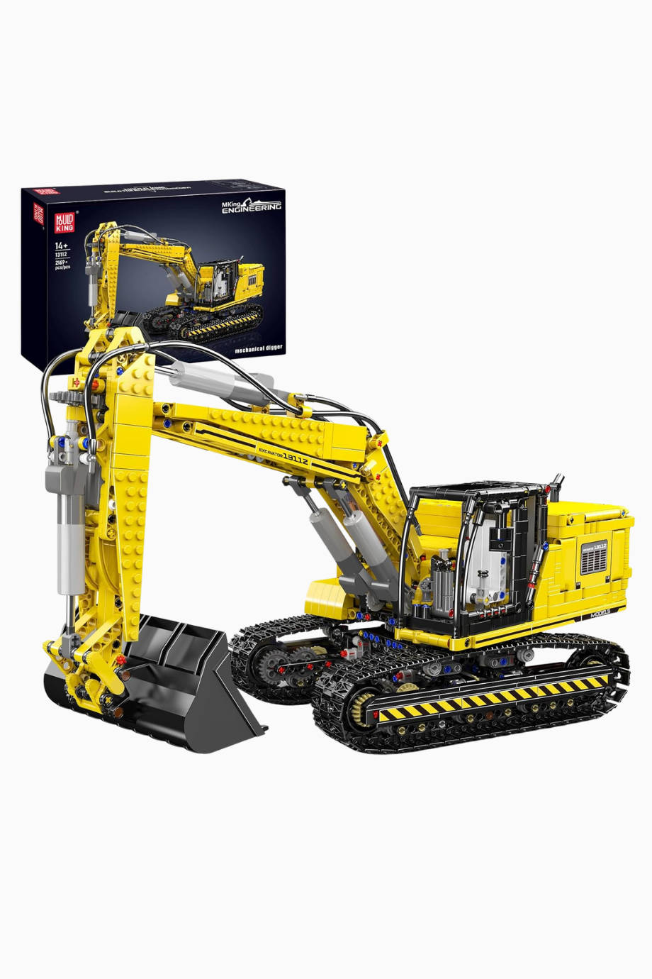 Teknik Ekskavatör App Kontrollü 2169 Parça Motorlu RC İş Makinesi Seti