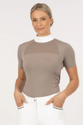Cynthia Lüks ve Nefes Alabilir Kadın Yarışma Polo T-shirt