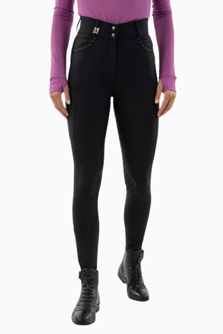 AW24 Yüksek Bel Lüks Kadın Grip Binicilik Pantolonu