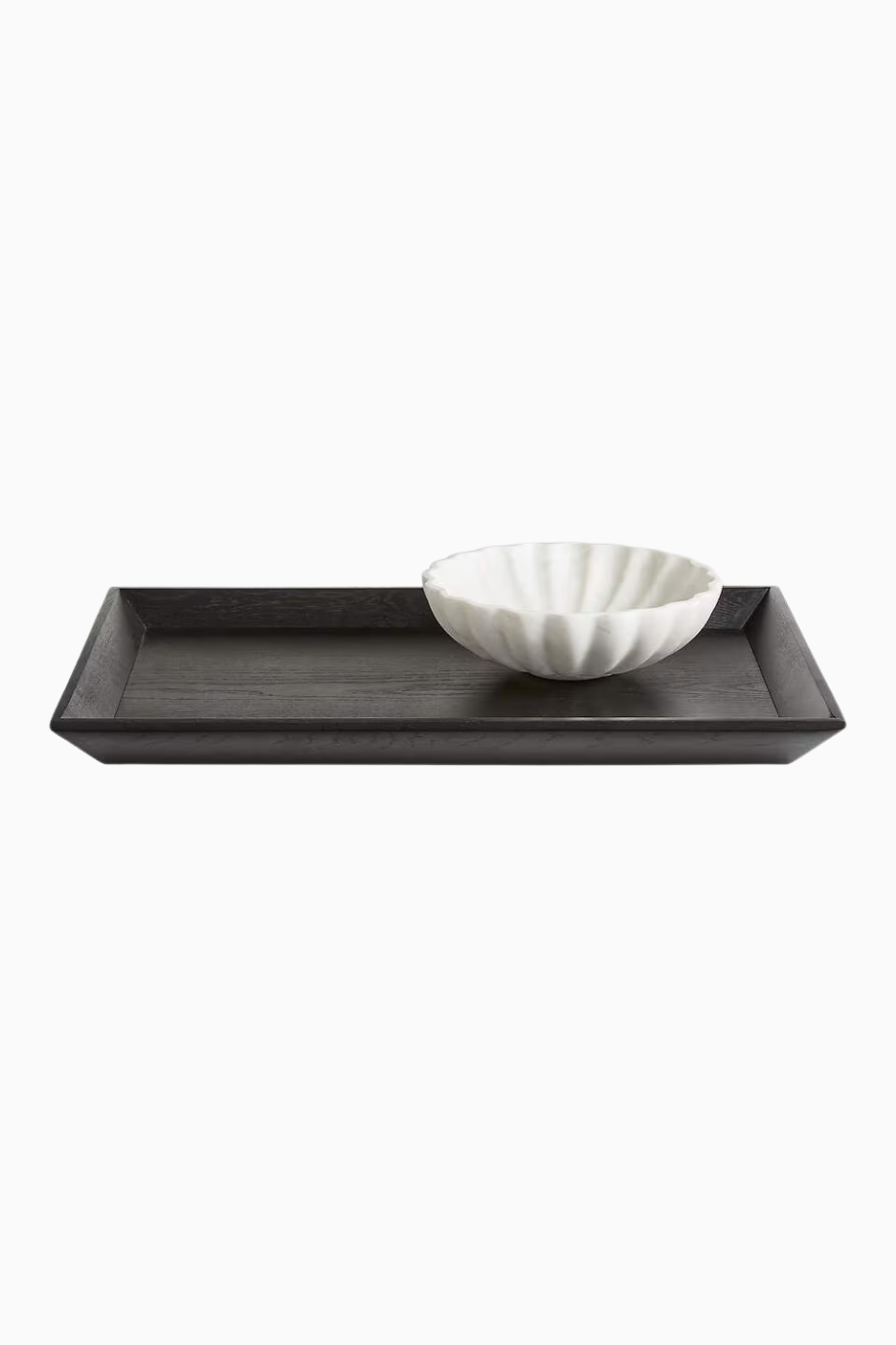 Memento Büyük Ebonize Ahşap Tepsi, Şık ve Fonksiyonel Dekoratif Servis Tepsisi