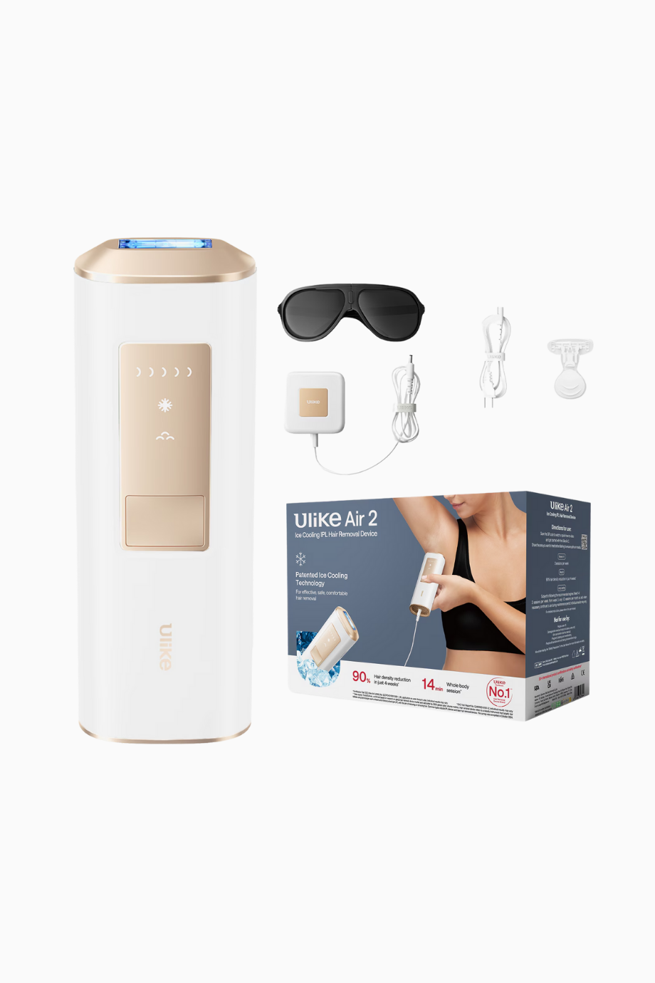 Air2 Beyaz IPL Tüy Alma Cihazı, Sapphire Ice Soğutmalı
