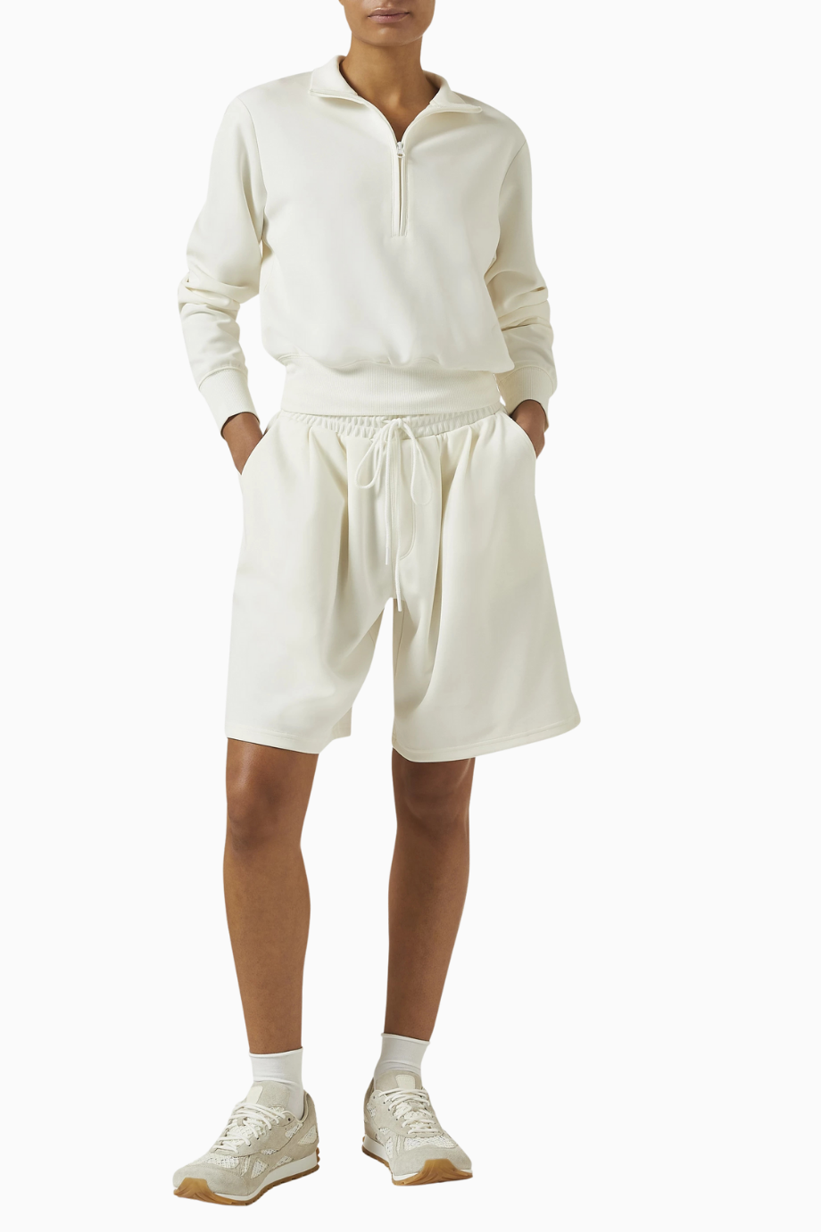 Air Half Zip Sweatshirt, Spor-Şık, Günlük Konforlu Scuba Tasarım