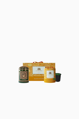 Deep Emerald Mum ve Holder Hediye Seti 220g, Mint-Patchouli