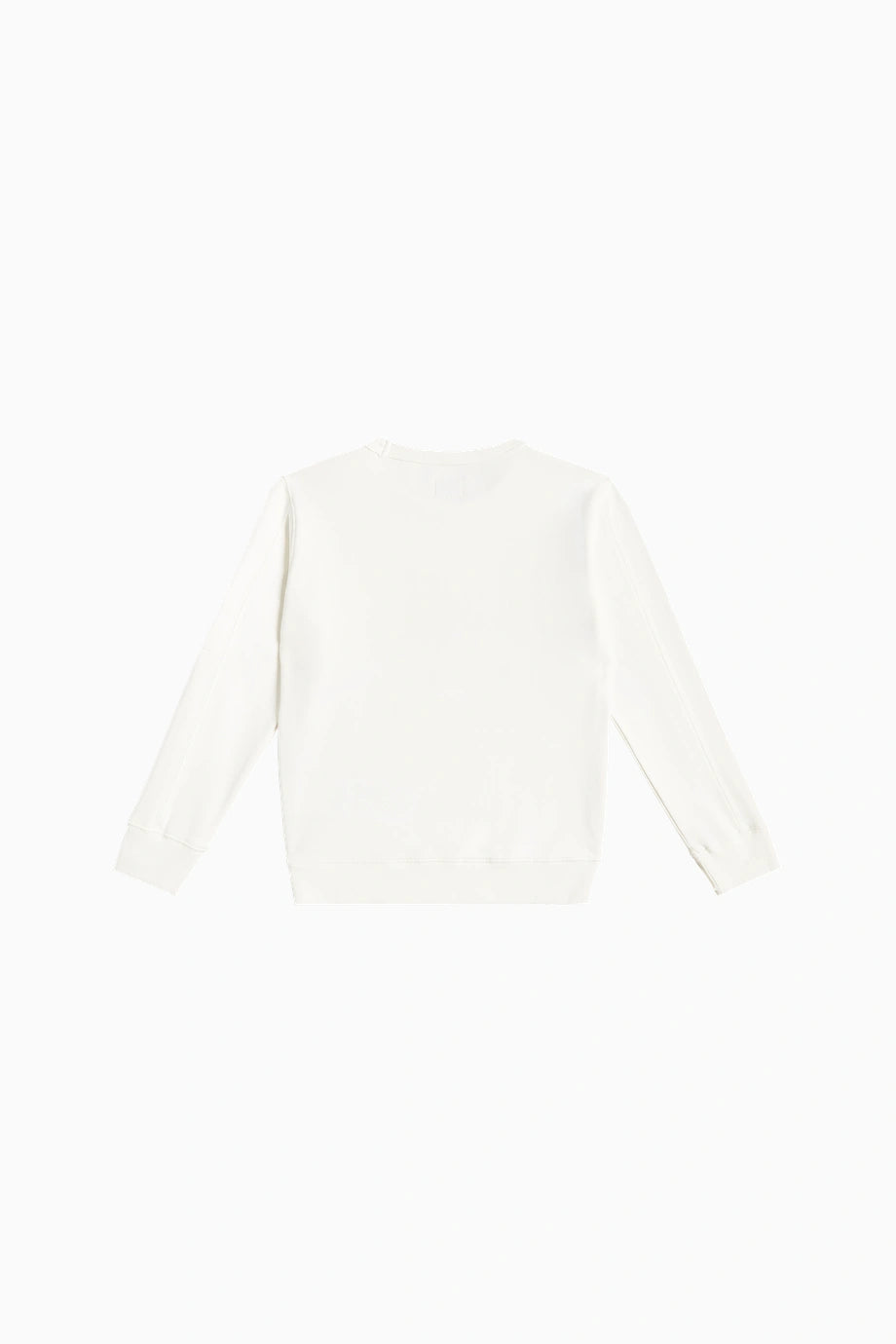 Diagonal Fleece Lens Beyaz Çocuk Sweatshirt