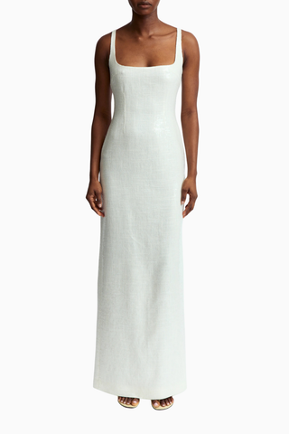 Electra Gown Linen Payetli Kadın Elbise