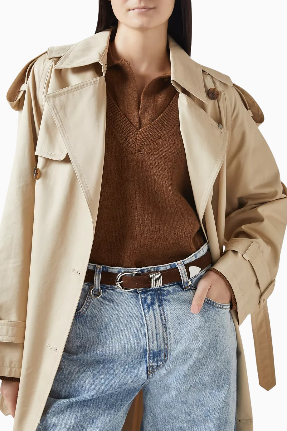 Hollyhock Deri-Süet Kemer