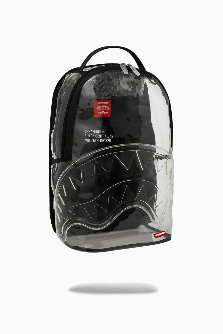 Partial Clear Shark Central DLX, Unisex Lüks Şeffaf Sırt Çantası, Sınırlı Sayıda