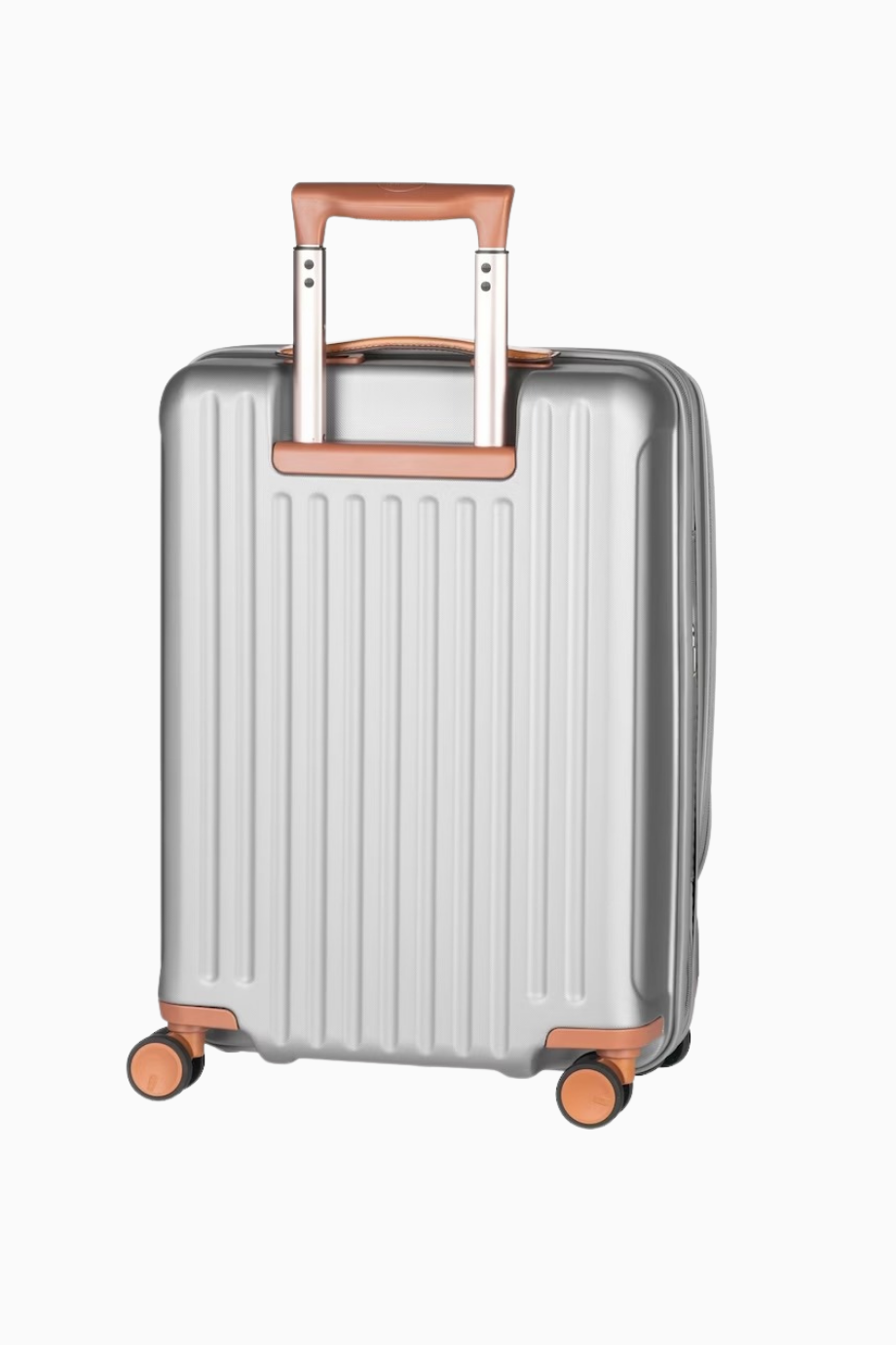 Capri 55 cm Gümüş Renkli USB'li Kabin Boy Valiz Şık ve Pratik Seyahat Konforu