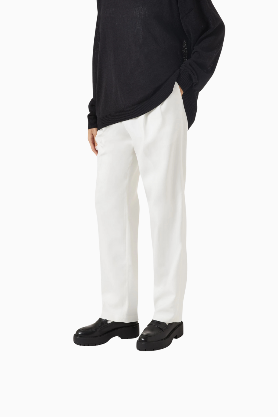 Chunky 40 Deri Penny Strap Detaylı, Kalın Tabanlı Modern ve Lüks Loafer Ayakkabı