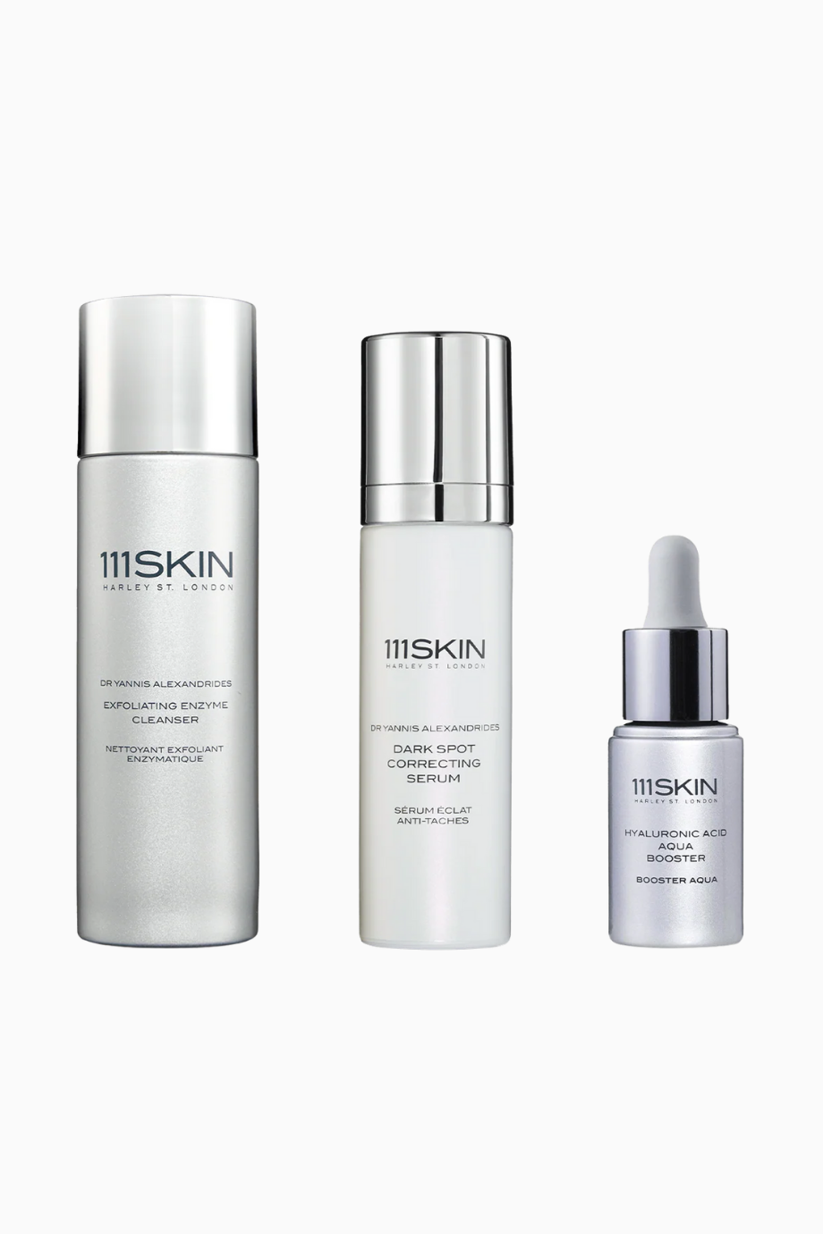 Glass Skin Trio Enzyme Cleanser, Dark Spot Serum & Hyaluronic Acid Booster