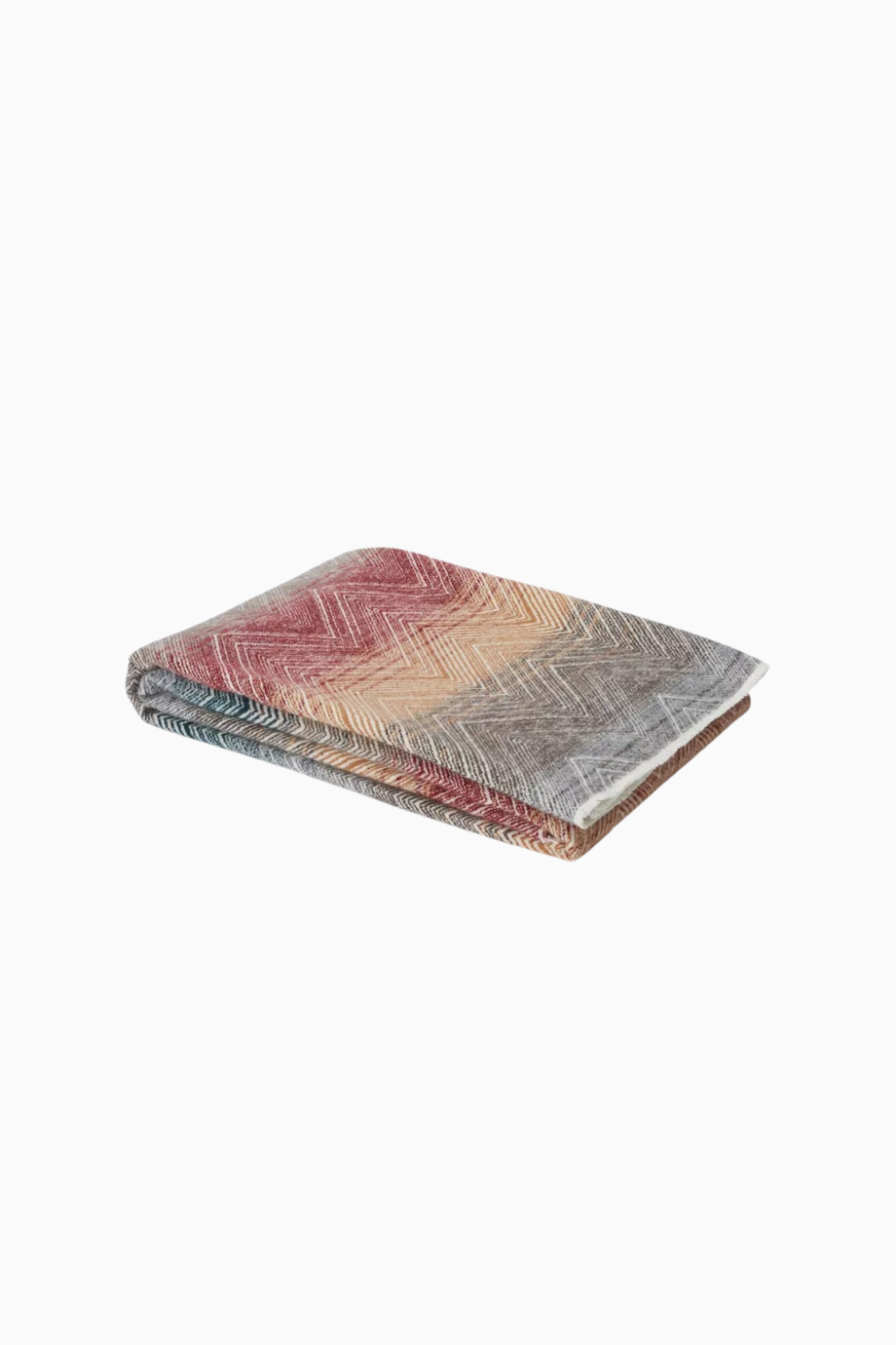 Marea Throw Wool-Blend Renkli Yün Kaşmir Püsküllü