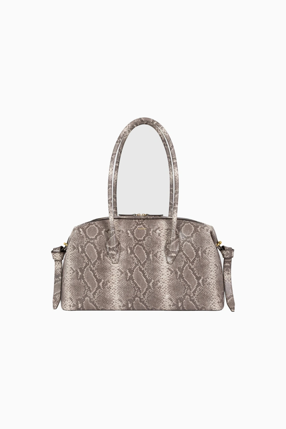 Brioche Duffle Ash Snake %100 Deri, Lüks Büyük Seyahat ve Omuz Çantası