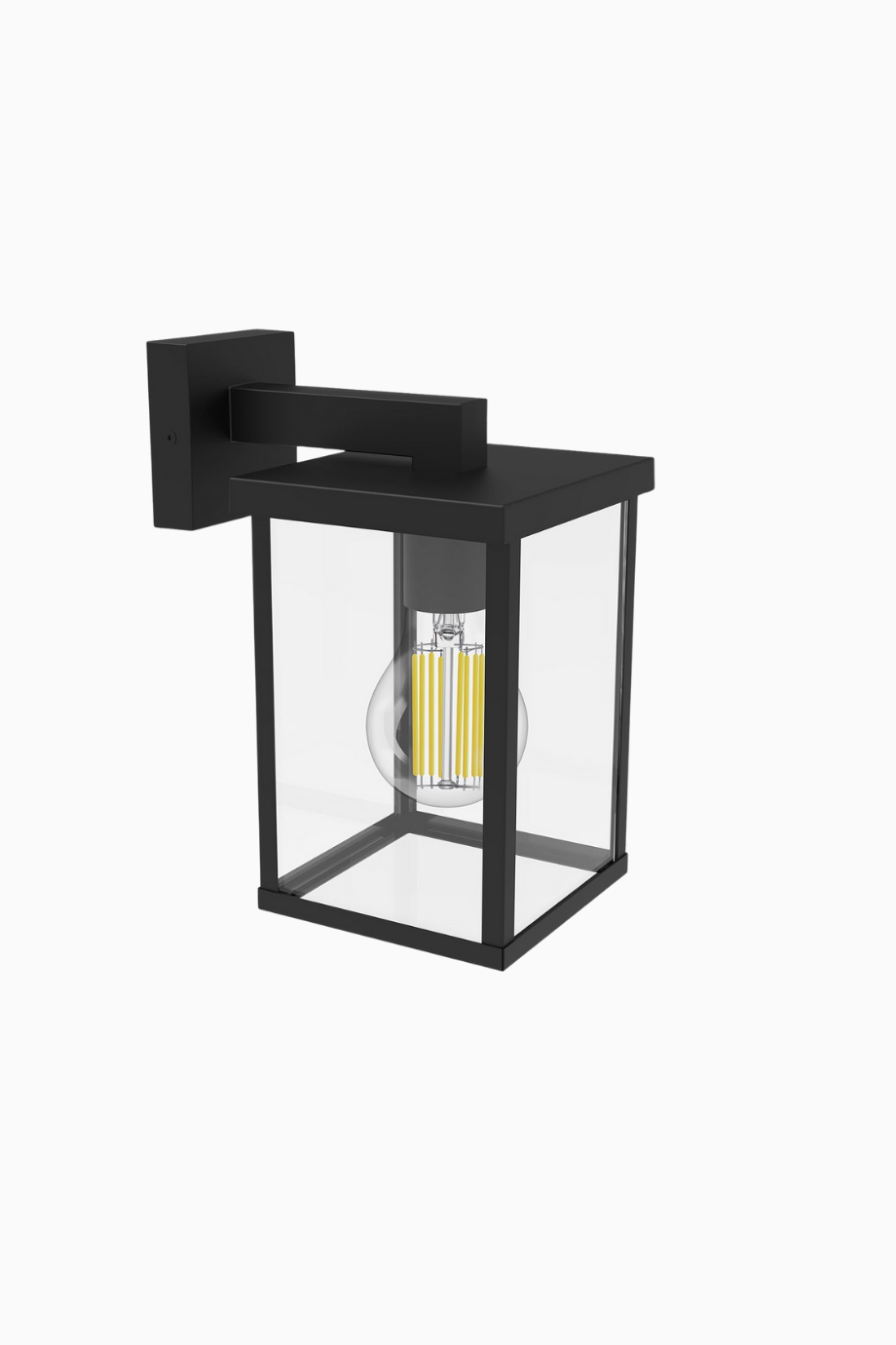 Bellini Dış Mekan Kare Duvar Lambası IP44 Max 25W Siyah