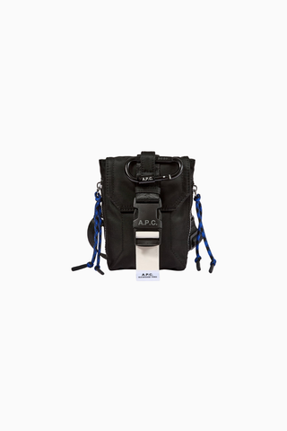 Trek Crossbody Pouch Siyah Ayarlanabilir Unisex Omuz Çantası