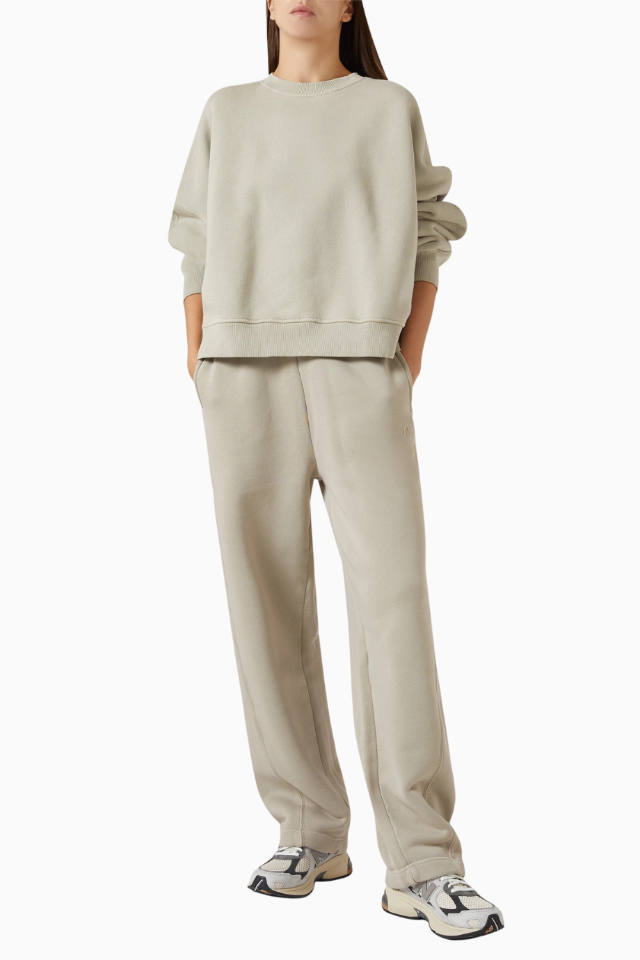 Initial Twisted-seam Sweatpants, Pamuklu Fleece ile Lüks ve Konforlu Günlük Şıklık