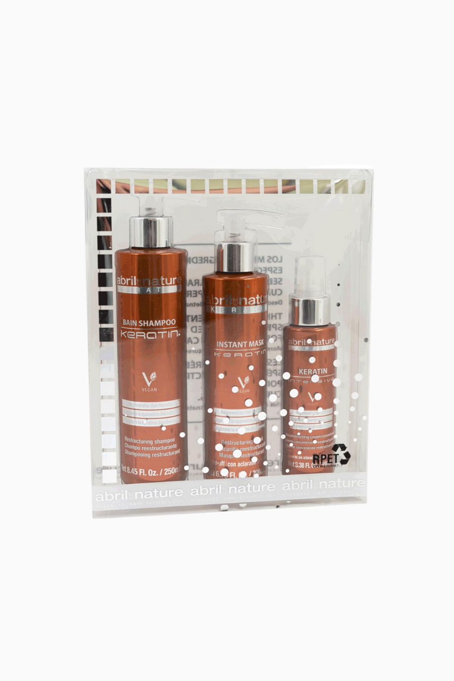 Professional Keratin Hair Care Set Onarıcı Saç Bakım Seti 550 ml