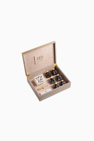 Velvet Incense Set, Lüks Buhurdan, 6 Çeşit Tütsü ve Oud Hediye Seti