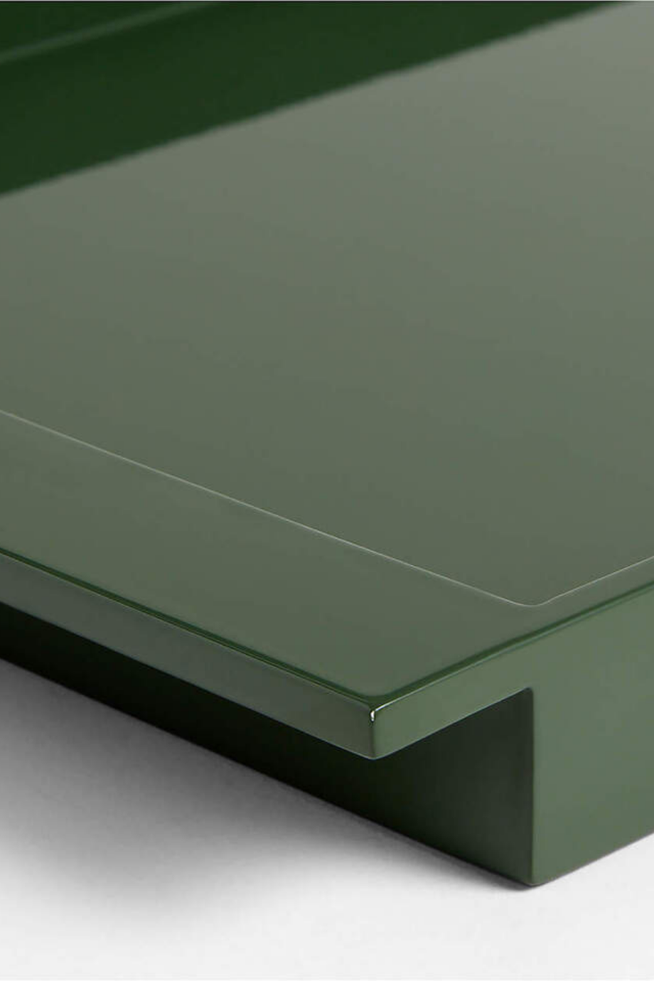 Luzern Yeşil Lake Küçük Dekoratif Tepsi, Daniel Humm Tasarımı El Cilalı Ahşap