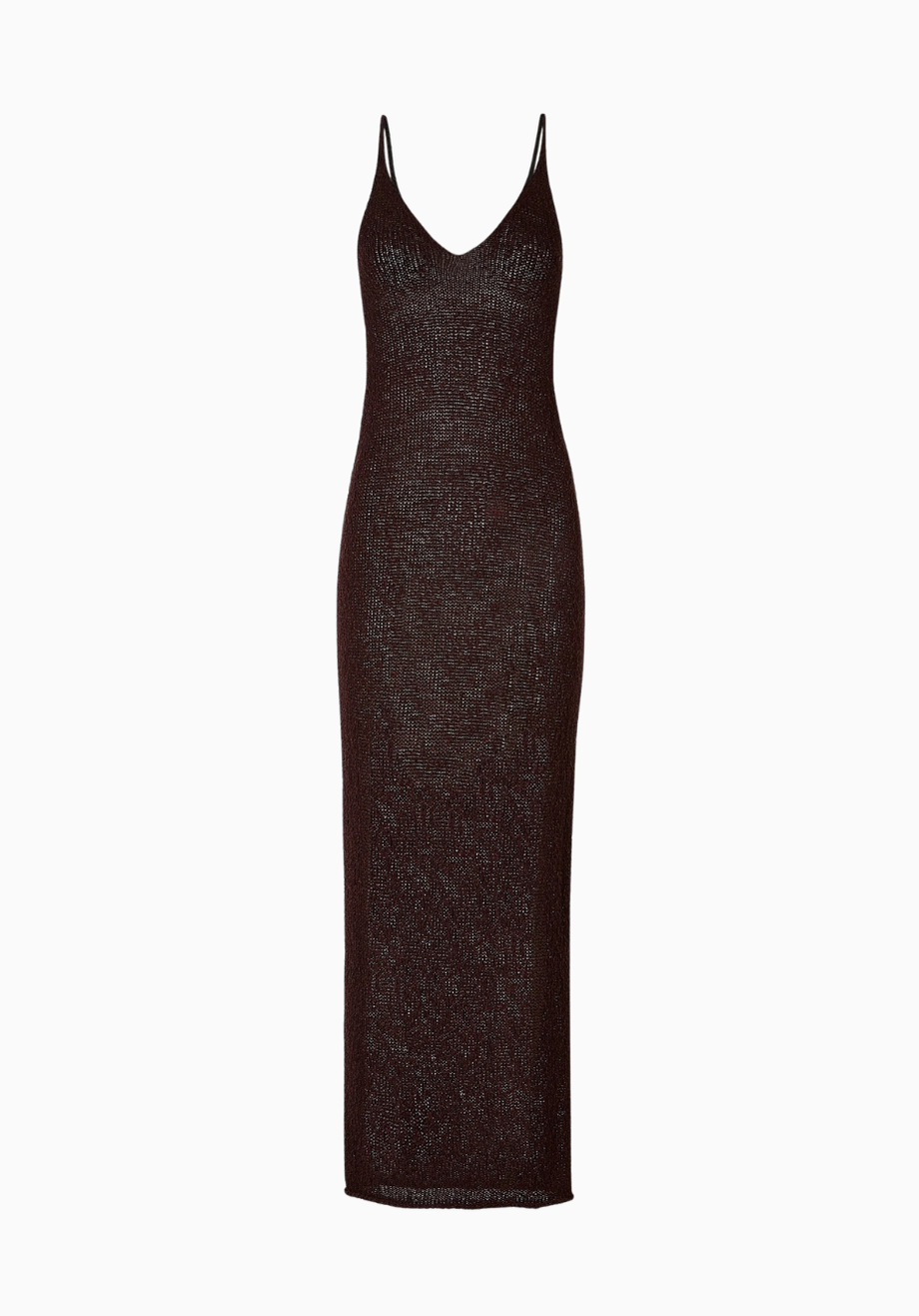 Crochet Örgü Plunging Cami Kadın Maxi Elbise