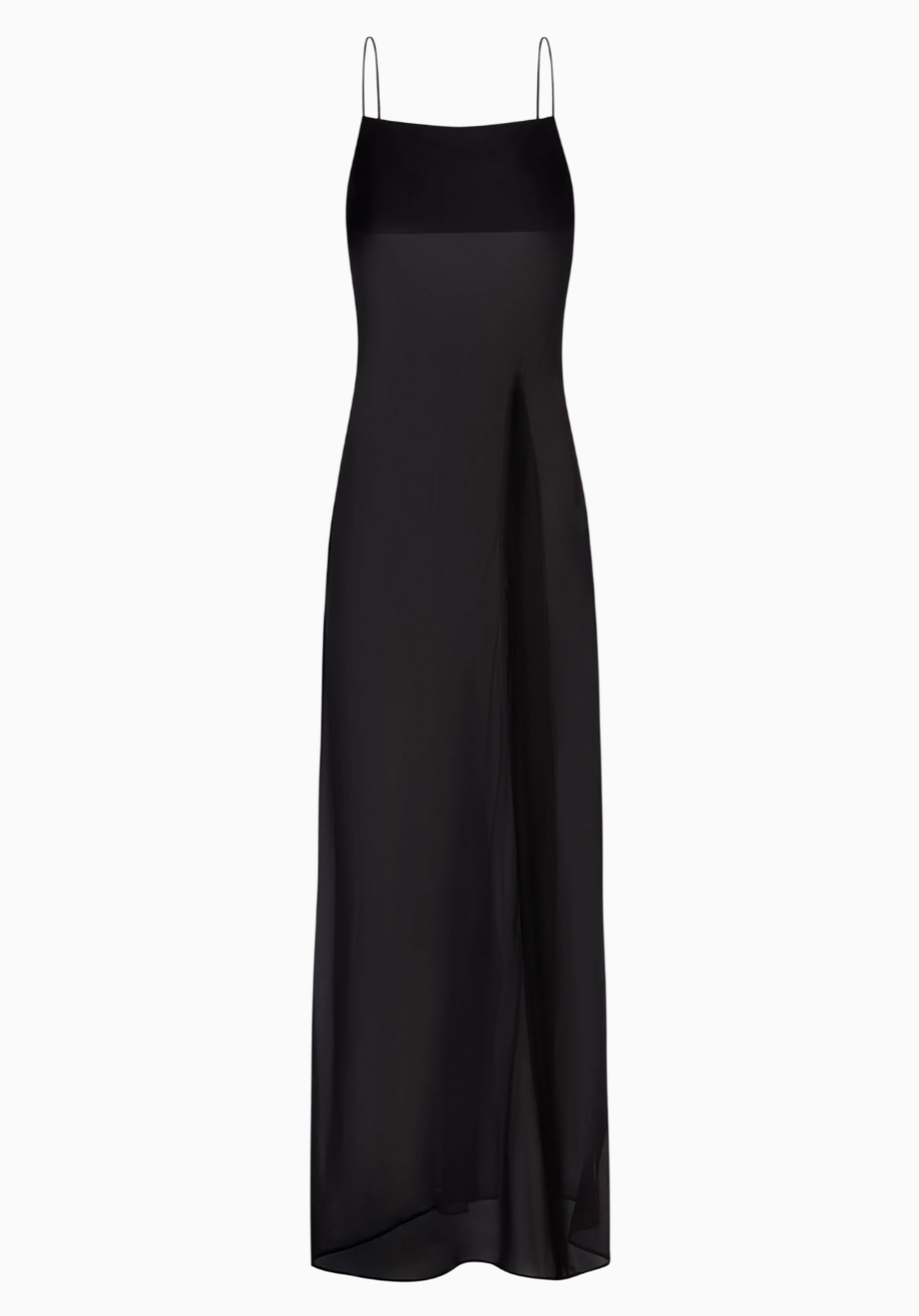 Kadın Şeffaf Şifon Uzun Askılı Camisole Bluz