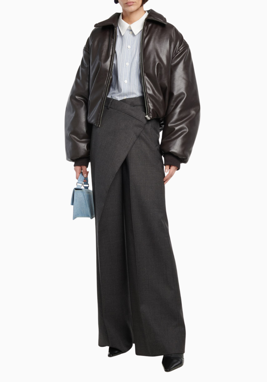 Dolgulu Kaplamalı Jarse Kadın Bomber Ceket