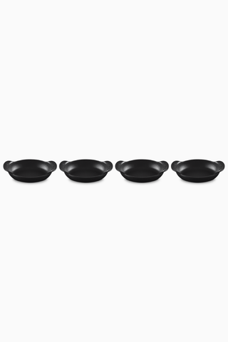 Gourmand 4’lü Mini Döküm Demir Fırın Tepsisi Seti Oval 15 cm, 300 ml