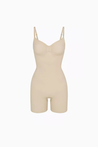 Seamless Sculpt Mid Thigh Bodysuit, Dikişsiz Şekillendirici