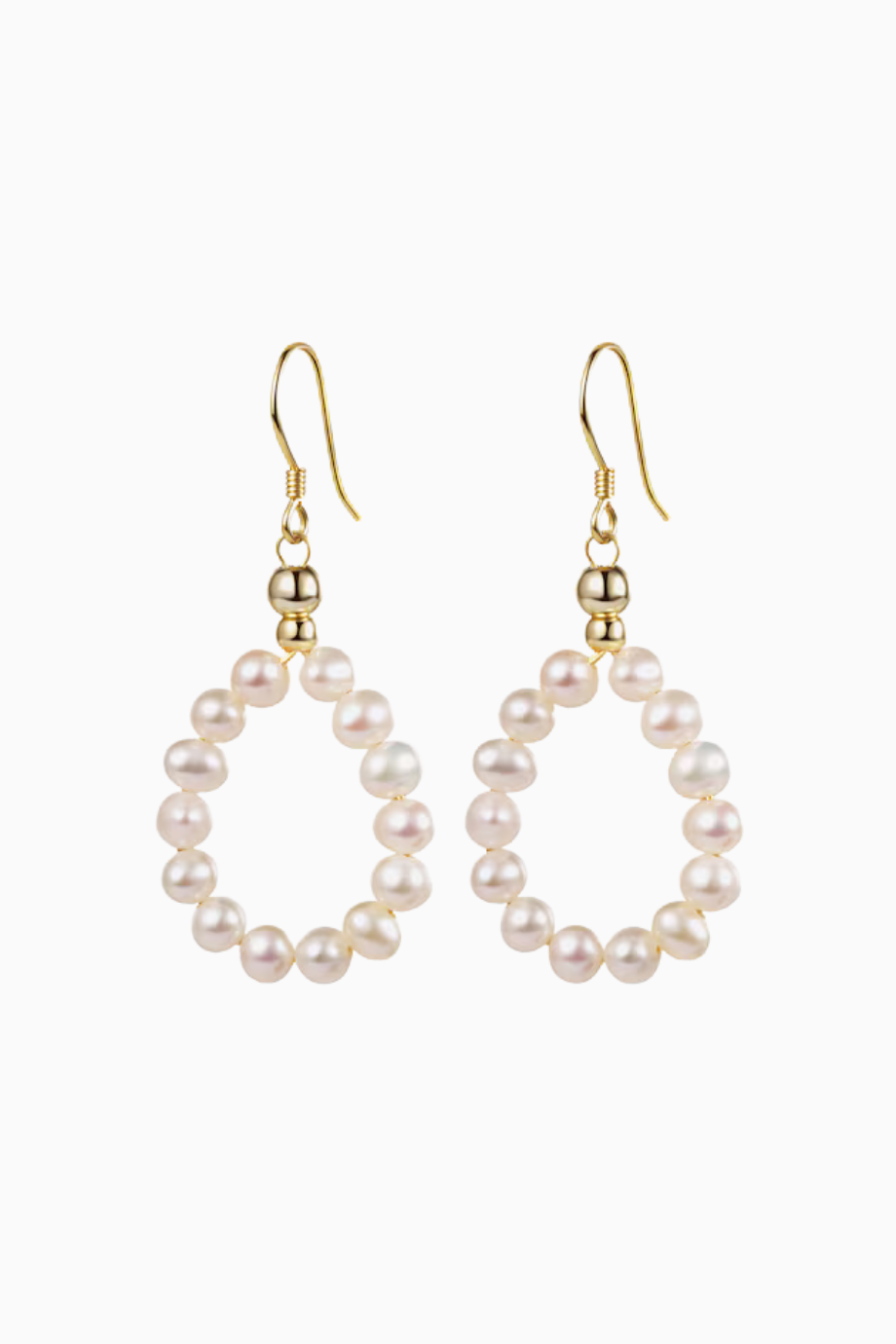 SHIOMI Küpeler, 925 Ayar Gümüş Altın Kaplama Damla Halka Küpe