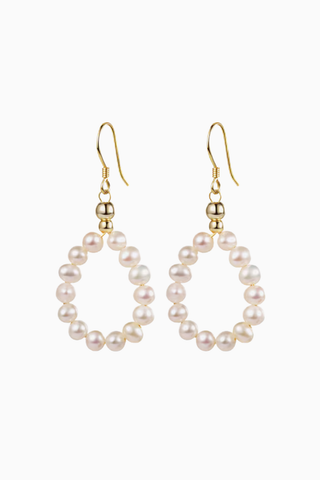 SHIOMI Küpeler, 925 Ayar Gümüş Altın Kaplama Damla Halka Küpe