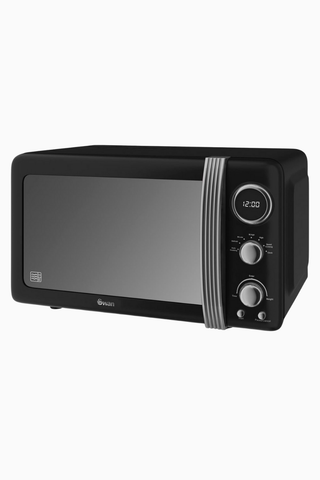 Retro Dijital Mikrodalga, 20 L, 800 W, 5 Güç Seviyesi ve Buz Çözme