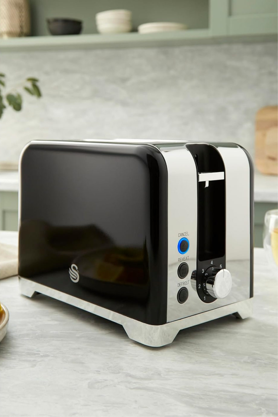 Solace 2 Dilimli Tost Makinesi, Paslanmaz Çelik, 7 Kızartma Seviyesi