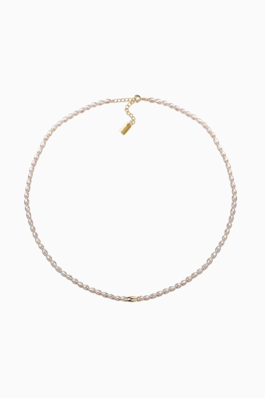 Sanako Kolyesi, 925 Ayar Gümüş, Altın Kaplama Detaylı Tatlı Su İncili Zarif Tasarım