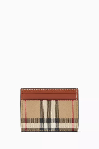 Sandon Kartlık Check Canvas, Deri Süslemeli ve 5 Bölmeli