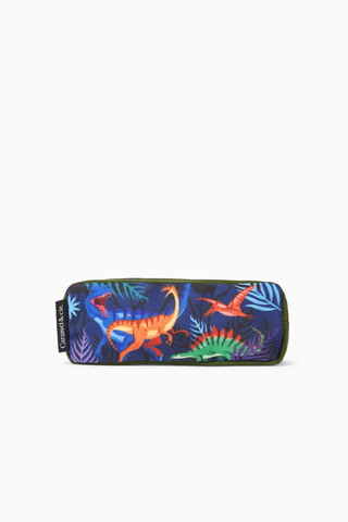 Jurassic Double Kalem Kutusu, Koyu Yeşil, Çift Bölmeli ve Suya Dayanıklı