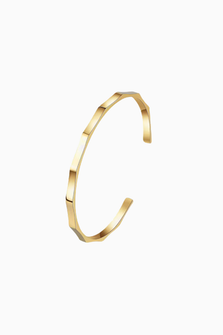 Angeline Bilezik, Bambu Formundan İlham Alan Parlak Paslanmaz Çelik ve Zarif Tasarım