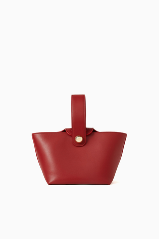 Odessa Deri Top-Handle Çanta, Altın Detaylı, Kumaş Astar, Kart Yuvalı