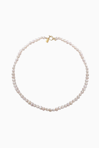 SORANO Kolyesi, 925 Ayar Gümüş, 18 Ayar Altın Kaplama ve Tatlı Su İncileriyle