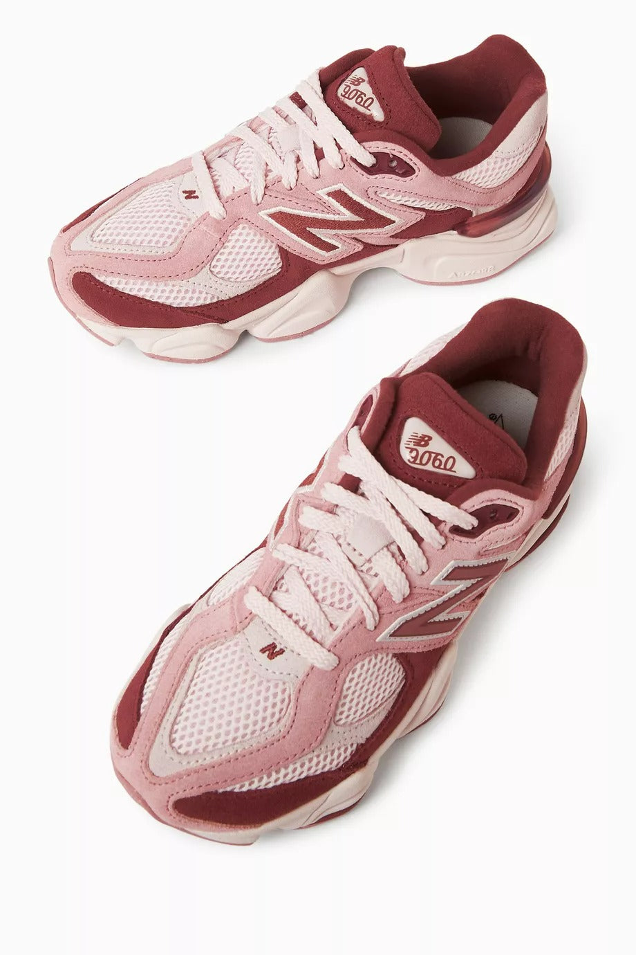 9060 Çocuk Sneakers, Sentetik Süet & Mesh, ABZORB Yastıklama, Pembe Granit