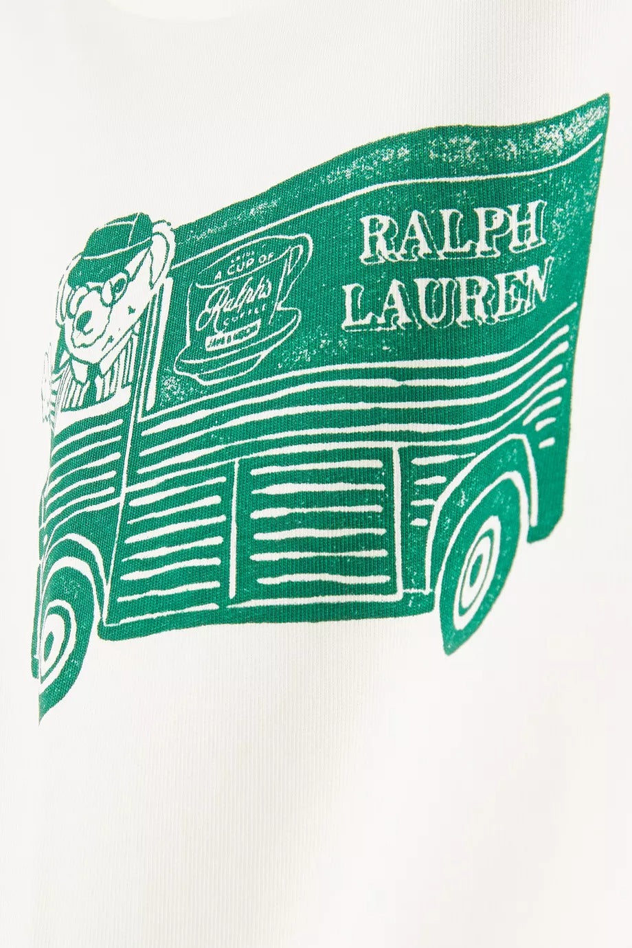 Bear Truck Tişört, Kırık Beyaz, %100 Pamuk