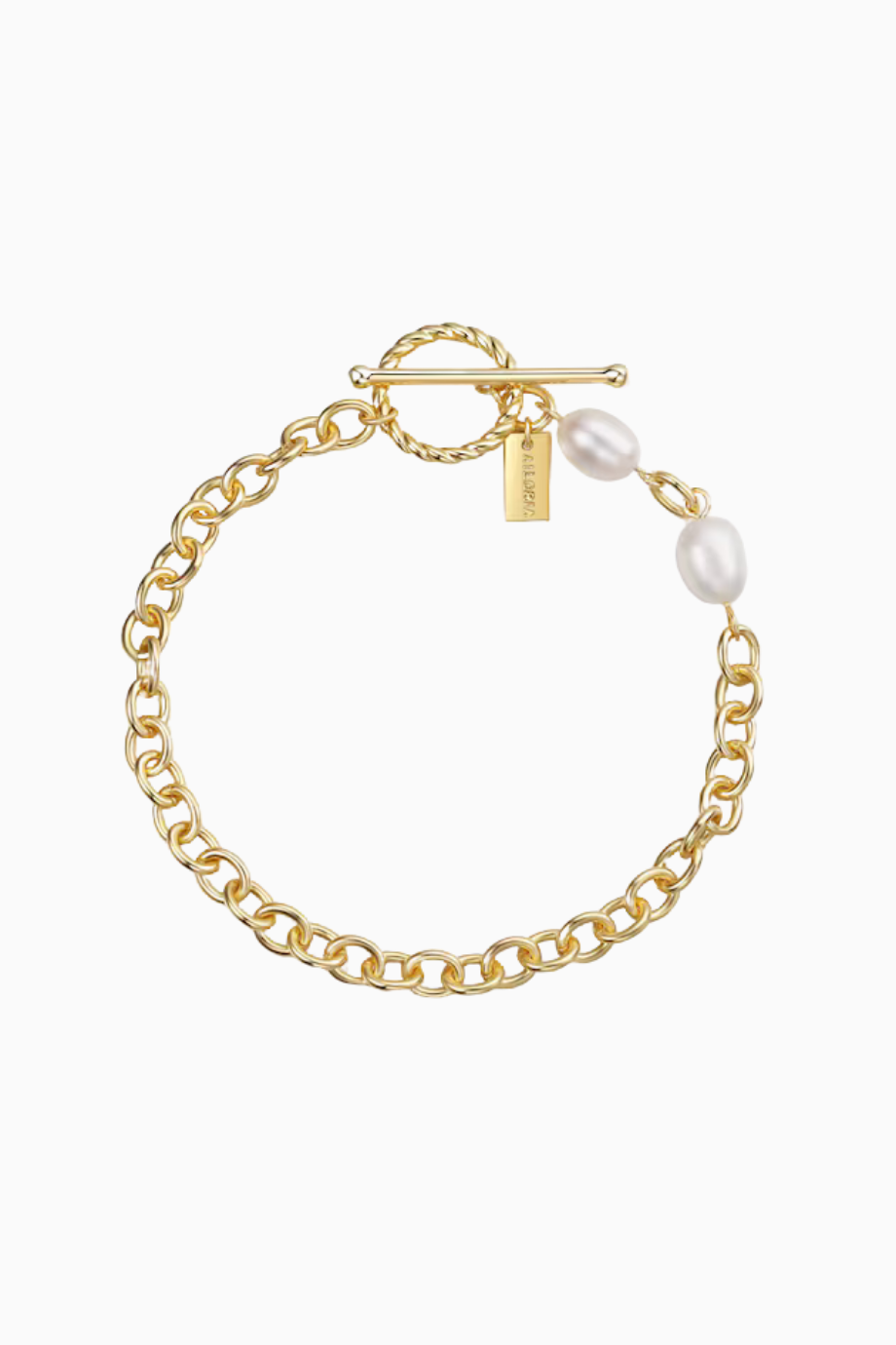 SHOUHEI Bilezik, 18 Ayar Altın Kaplama, 925 Ayar Gümüş