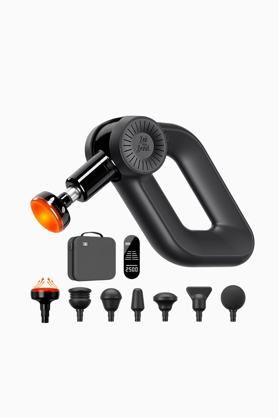 D6 Pro Plus Isıtmalı Masaj Tabancası, 16 mm Derin Doku, OLED Ekranlı